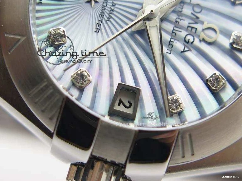 0515 Constellation 28mm V6F Best Edition SS Blue Dial On SS Bracelet A MultiPurpose 8201